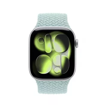 Crong Wave Band Braided Solo Loop per Apple Watch 44/45/46/49 mm (menta)