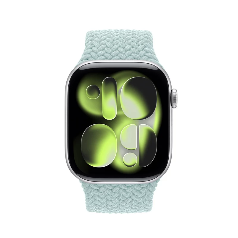 Crong Wave Band Braided Solo Loop per Apple Watch 44/45/46/49 mm (menta)