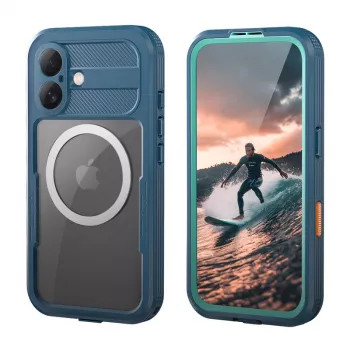 Crong Seal Cover IP68 custodia impermeabile per Apple iPhone 17 - blu navy