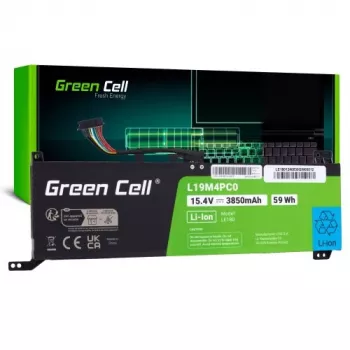 Batteria Green Cell L19M4PC0 per Lenovo Legion 5/5P/7, 60Wh, 15,36V, 3900mAh, 4 celle, Li-Ion, nero