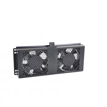 RACKTEL RL-WE602 pannello ventole per rack 1U 19 pollici con 2 ventole assiali, 230V AC, nero