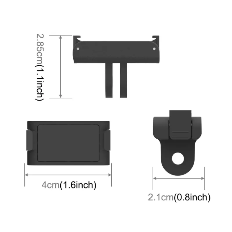 PULUZ PU576B supporto magnetico per DJI Action 2 e GoPro