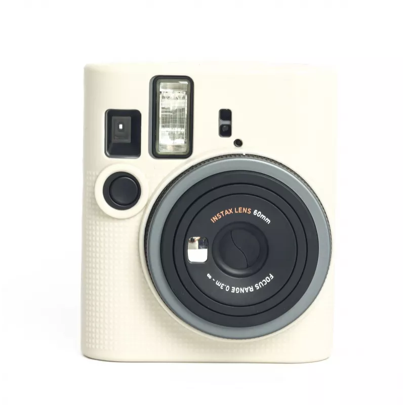 Custodia protettiva in silicone per Fujifilm Instax Mini 41 LOVEINSTANT - Bianco/Beige
