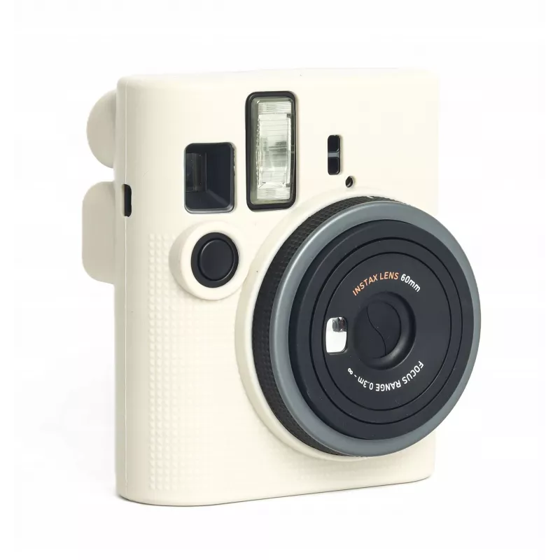 Custodia protettiva in silicone per Fujifilm Instax Mini 41 LOVEINSTANT - Bianco/Beige