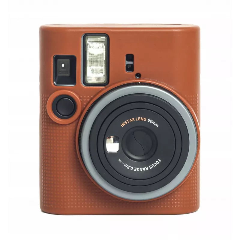 Custodia protettiva in silicone LOVEINSTANT per Fujifilm Instax Mini 41 - marrone
