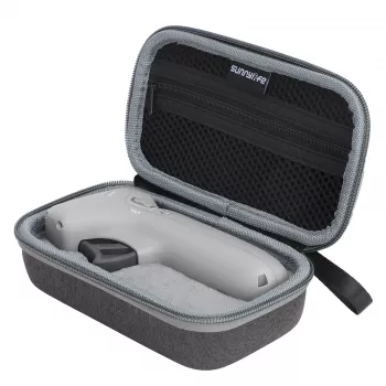 SUNNYLIFE custodia protettiva per DJI Motion Controller - borsa semi-rigida in pelle PU ed EVA (nero)