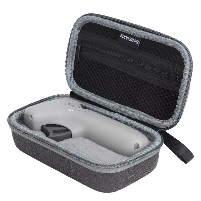 SUNNYLIFE custodia protettiva per DJI Motion Controller - borsa semi-rigida in pelle PU ed EVA (nero)