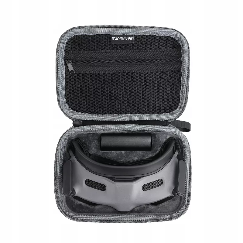 SUNNYLIFE custodia protettiva per DJI Goggles 2 - grigio/nero guscio rigido in schiuma EVA