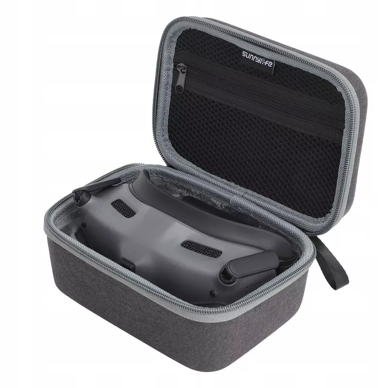SUNNYLIFE custodia protettiva per DJI Goggles 2 - grigio/nero guscio rigido in schiuma EVA