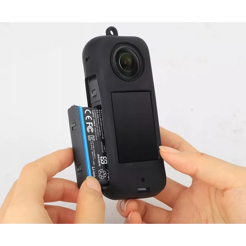 SUNNYLIFE custodia protettiva in silicone per Insta360 X3 - nero
