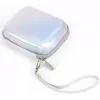 LOVEINSTANT custodia in pelle PU Sparkle Silver per Fujifilm Instax Mini Evo / Mini Liplay / Mini Link