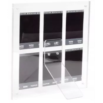 LOVEINSTANT cornice portafoto per 6 foto, compatibile con Fujifilm Instax Mini / Xiaomi / Polaroid / Canon / HP / Kodak - Zink / trasparente