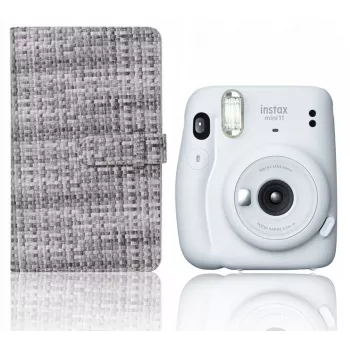 LOVEINSTANT album fotografico per Fuji Instax Mini 96 foto - copertina in pelle PU nera, 48 pagine, 2 foto per pagina - compatibile con Instax Mini 40, 12, 11, 10, 9, 8, Evo, Liplay, Link