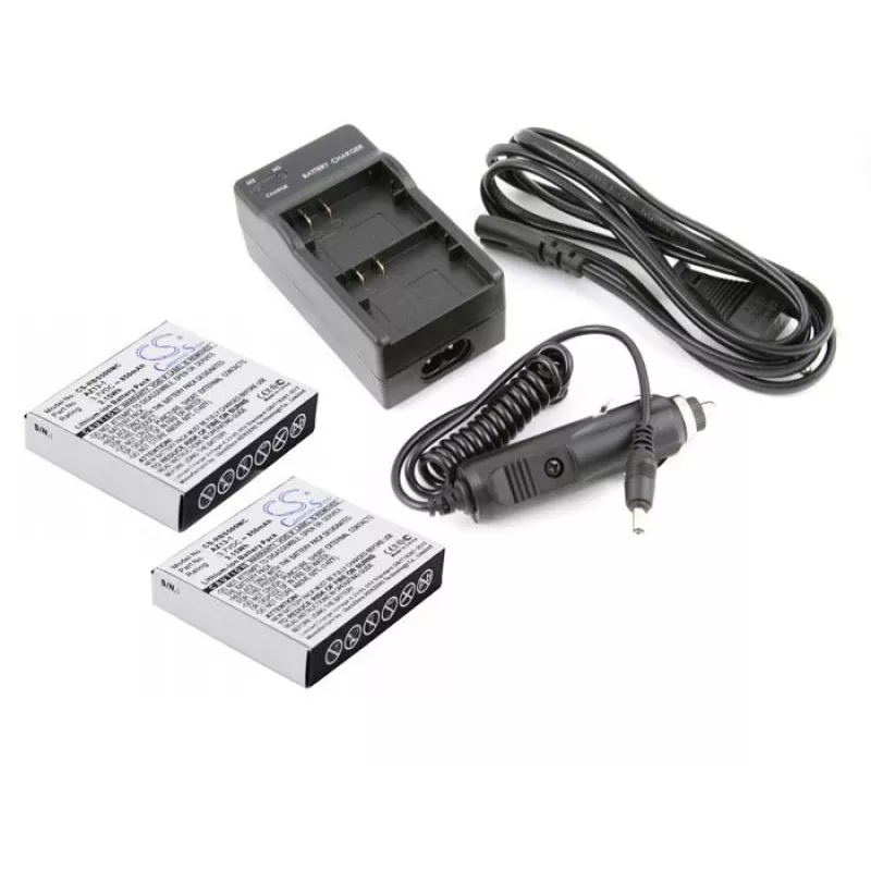 CAMERON SINO Kit caricabatterie + 2x batteria AZ13-1 per Xiaomi Yi Action Camera