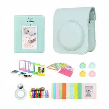 LOVEINSTANT set di accessori 8-in-1 per Fujifilm Instax Mini 12, verde menta