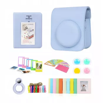 LOVEINSTANT set di accessori 8-in-1 per Fujifilm Instax Mini 12 - blu