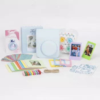 LOVEINSTANT set di accessori 8-in-1 per Fujifilm Instax Mini 12 - blu