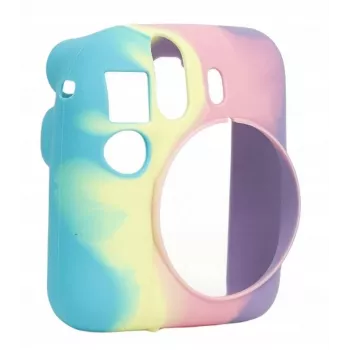 LOVEINSTANT custodia protettiva in silicone per Fujifilm Instax Mini 12 - arcobaleno