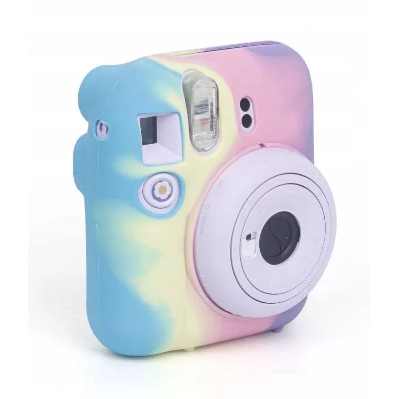 LOVEINSTANT custodia protettiva in silicone per Fujifilm Instax Mini 12 - arcobaleno