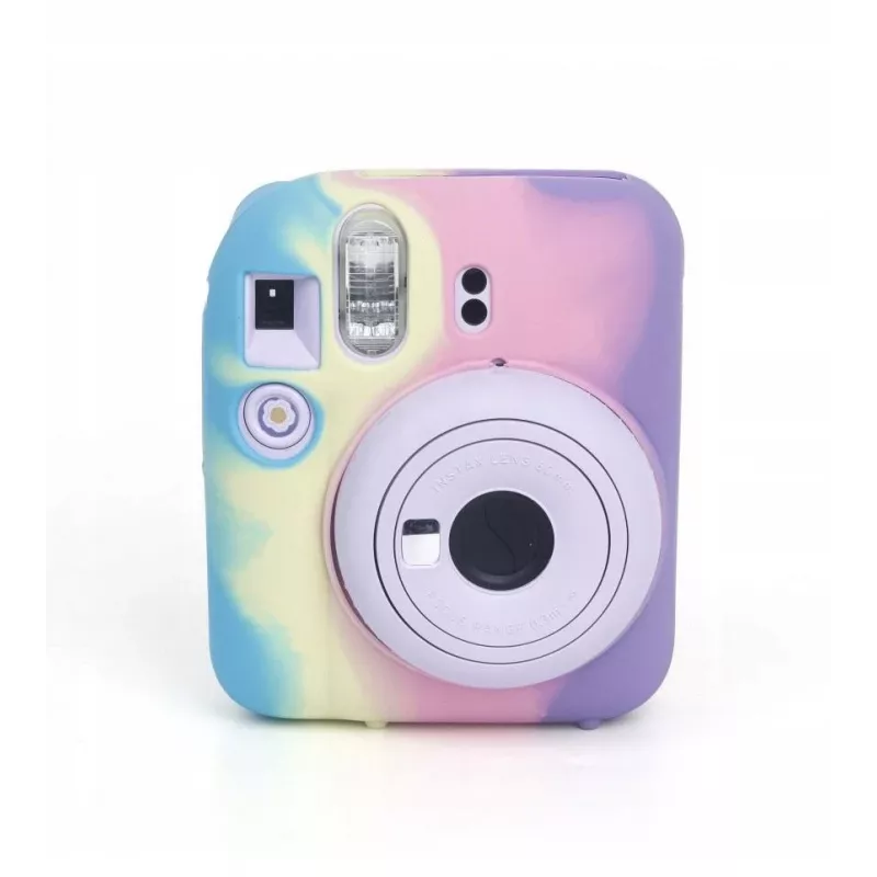 LOVEINSTANT custodia protettiva in silicone per Fujifilm Instax Mini 12 - arcobaleno