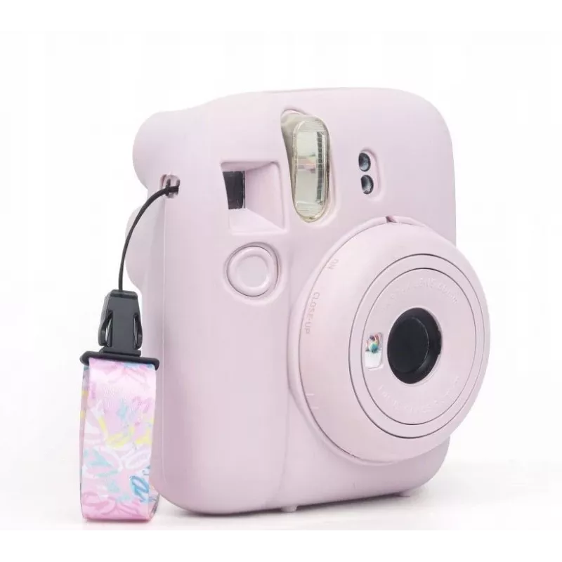 LOVEINSTANT custodia protettiva in silicone per Fujifilm Instax Mini 12 - rosa