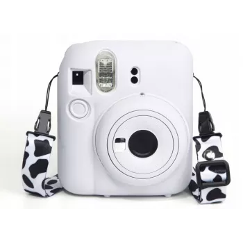 LOVEINSTANT custodia protettiva in silicone per Fujifilm Instax Mini 12 - bianco