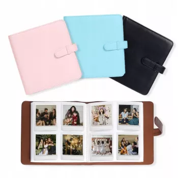 LOVEINSTANT album fotografico 288 foto per Fujifilm Instax Square SQ40 / SQ1 / SQ6 / SQ10 / SQ20 / Square Link / Share SP-3, blu