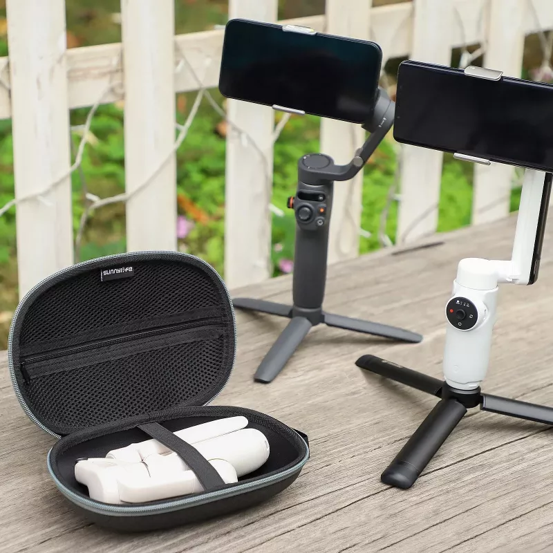 SUNNYLIFE custodia rigida per gimbal smartphone – compatibile con Insta360 Flow, DJI Osmo Mobile 6/5/4/SE/3/2, Zhiyun, Feiyu – custodia EVA nera