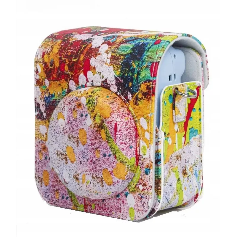 LOVEINSTANT custodia pochette per Fujifilm Instax Mini 12, Colorful Spots