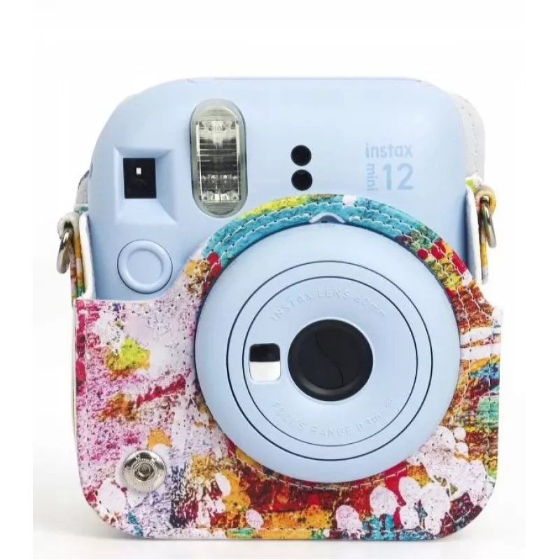 LOVEINSTANT custodia pochette per Fujifilm Instax Mini 12, Colorful Spots
