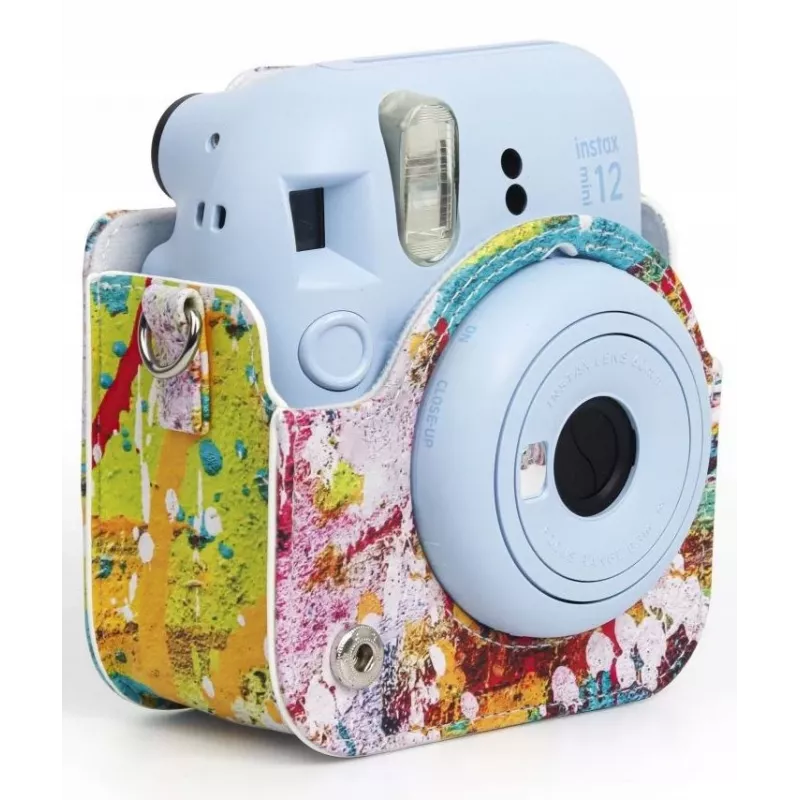 LOVEINSTANT custodia pochette per Fujifilm Instax Mini 12, Colorful Spots