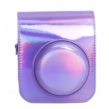 LOVEINSTANT custodia pochette per Fujifilm Instax Mini 12 - lilla glitter