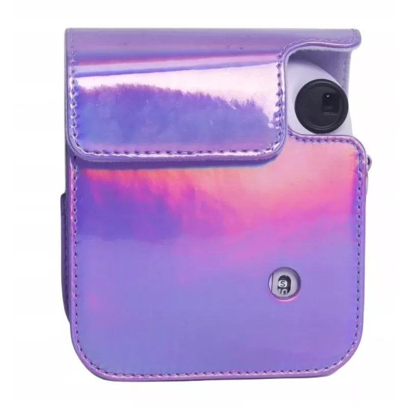 LOVEINSTANT custodia pochette per Fujifilm Instax Mini 12 - lilla glitter
