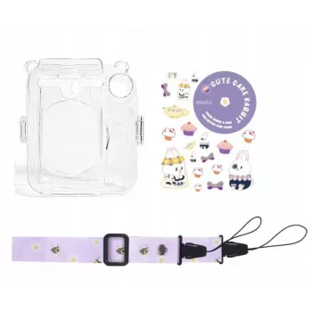 LOVEINSTANT custodia per Fujifilm Instax Mini 12 - design Sweet Rabbit con adesivi