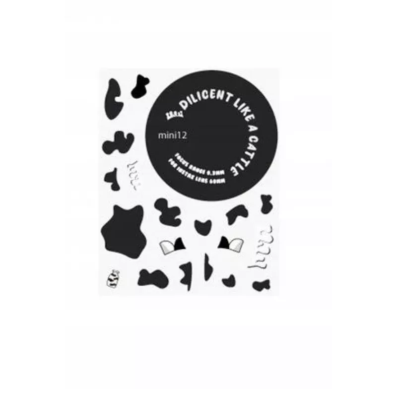 LOVEINSTANT custodia per Fujifilm Instax Mini 12 con adesivi - motivo mucca