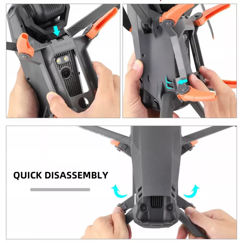 SUNNYLIFE Estensioni carrello di atterraggio per DJI Mavic 3 Pro - Grigio (confezione da 4)