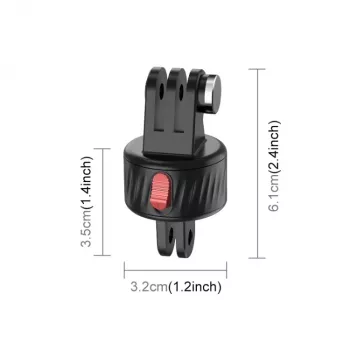 PULUZ Supporto magnetico a sgancio rapido per GoPro Hero 11 10 9 8 7 6 5 4 / SJCAM / Xiaomi / DJI - PU706b
