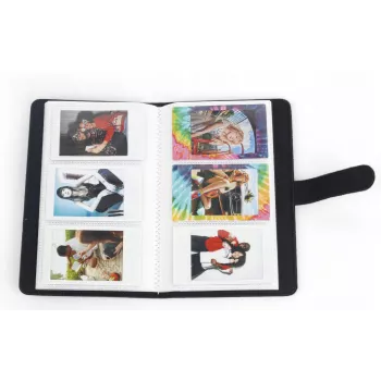 LOVEINSTANT Album foto per 96 foto, compatibile con Fujifilm Instax Mini / Xiaomi / Canon / HP / Kodak, Nero arcobaleno