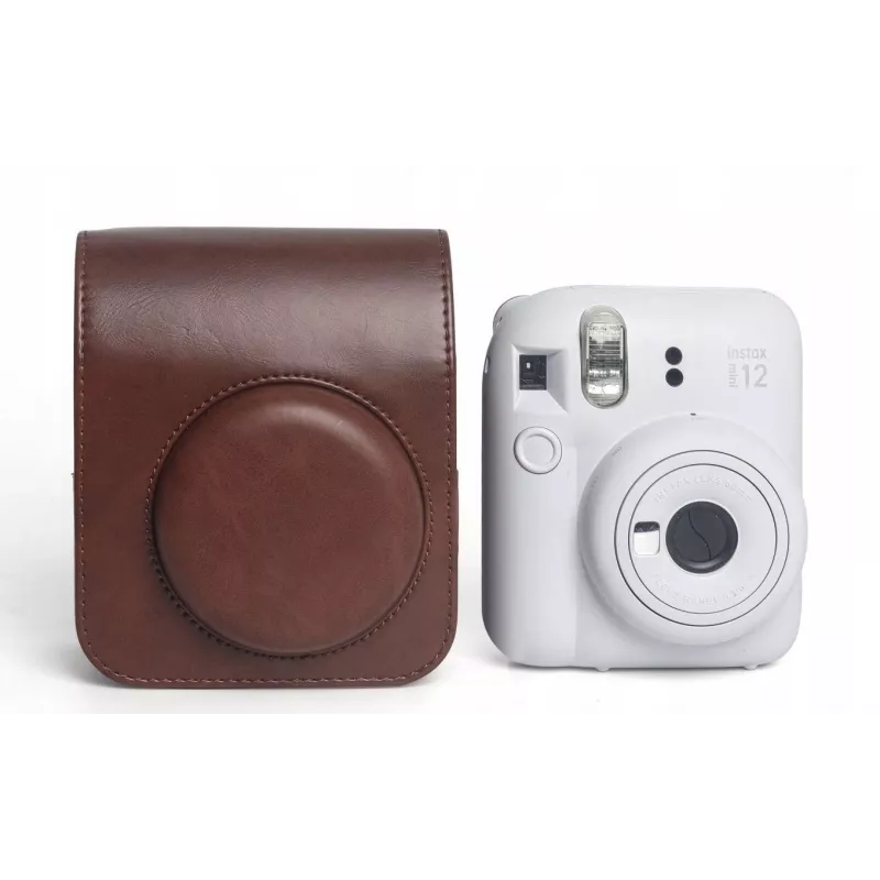LOVEINSTANT Custodia protettiva a tracolla per Fujifilm Instax Mini 12 - Marrone
