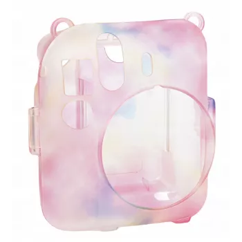 LOVEINSTANT Custodia protettiva per Fujifilm Instax Mini 12 con borsa per foto, multicolore scuro