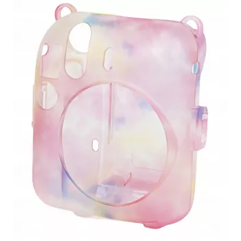 LOVEINSTANT Custodia protettiva per Fujifilm Instax Mini 12 con borsa per foto, multicolore scuro