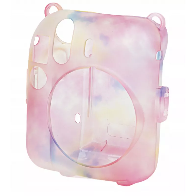 LOVEINSTANT Custodia protettiva per Fujifilm Instax Mini 12 con borsa per foto, multicolore scuro