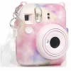 LOVEINSTANT Custodia protettiva per Fujifilm Instax Mini 12 con borsa per foto, multicolore scuro
