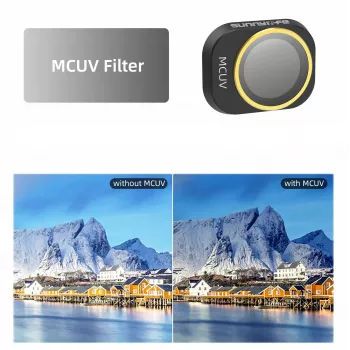 SUNNYLIFE Filtro UV MC ultravioletto per drone DJI Mini 4 Pro + custodia protettiva