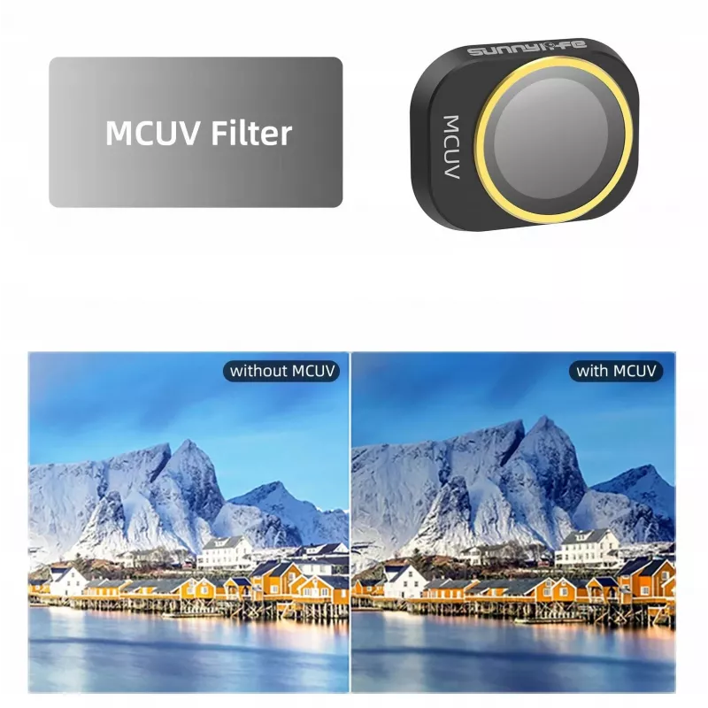 SUNNYLIFE Filtro UV MC ultravioletto per drone DJI Mini 4 Pro + custodia protettiva