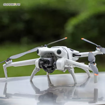SUNNYLIFE Prolunghe carrello per DJI Mini 4 Pro - Aumento altezza 30 mm, aggancio rapido a scatto, pad antiscivolo (Grigio) N4P-LG700