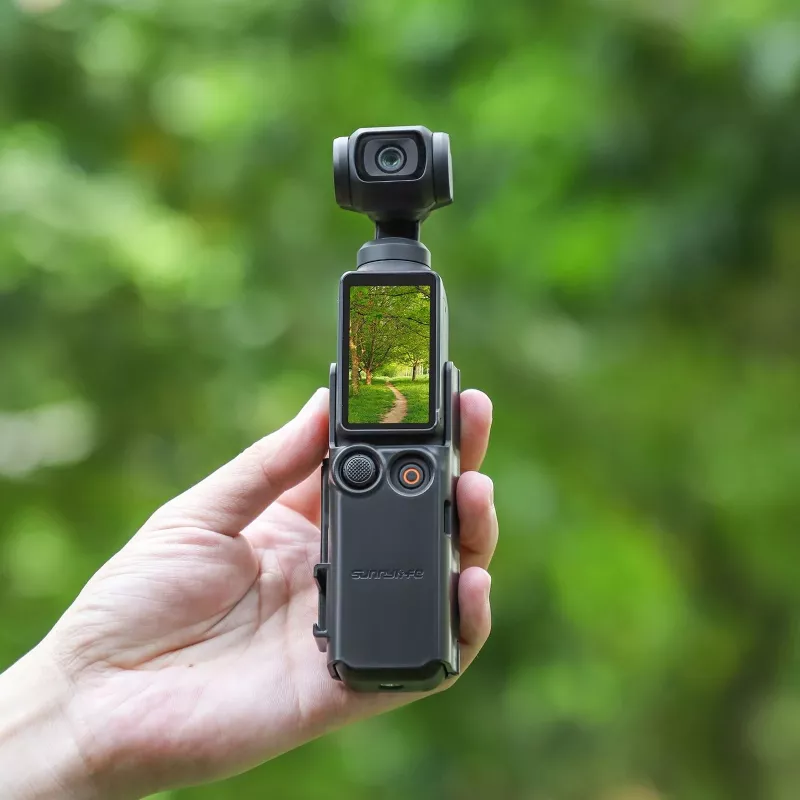 SUNNYLIFE Supporto laterale per DJI Osmo Pocket 3 - compatibile GoPro - nero