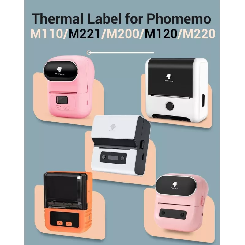 Phomemo 230 etichette 50x30mm etichette adesive Direct Thermal per M110 M120 M200 M220 M221 / XP5030-230