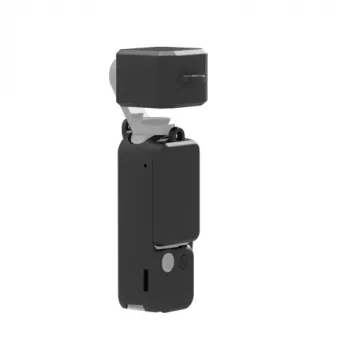 PULUZ custodia protettiva in silicone con tappo obiettivo e tappo schermo per DJI Osmo Pocket 3, nero (PU894B)