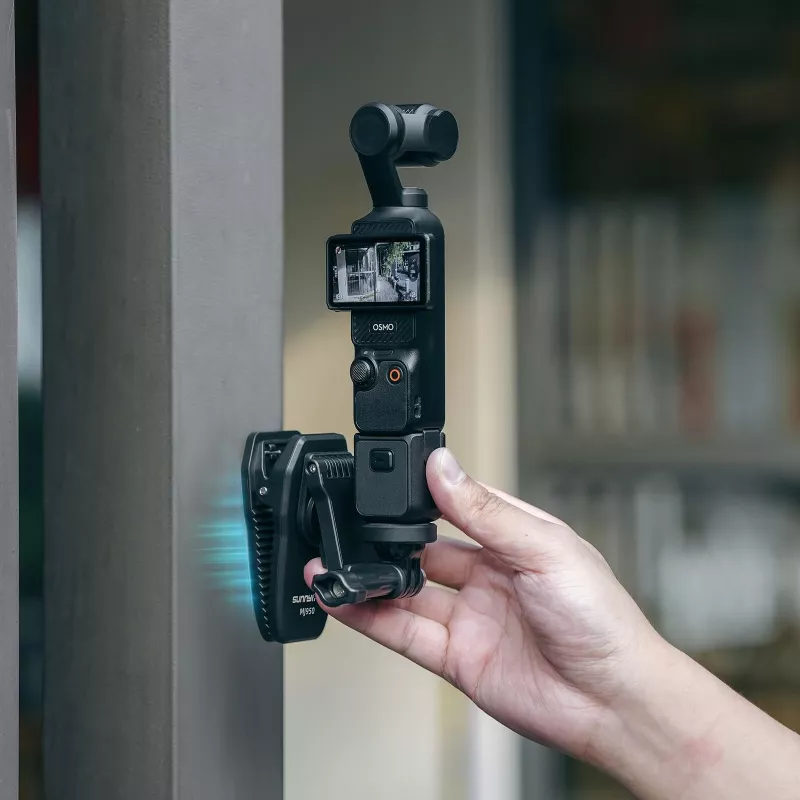 Supporto a clip SUNNYLIFE con porta cinghia magnetico per GoPro DJI Xiaomi SJCAM / Mj950
